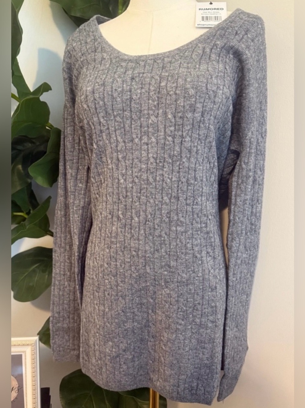 Rumored NWT Wool Knit Sweater Dress